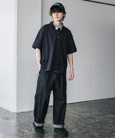 U.S. POLO ASSN. / 刺繡標誌天竺短袖Polo衫