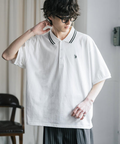 U.S. POLO ASSN. / 刺繡標誌天竺短袖Polo衫