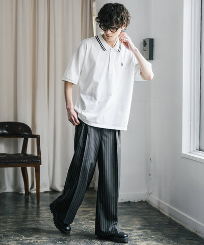 U.S. POLO ASSN. / 刺繡標誌天竺短袖Polo衫