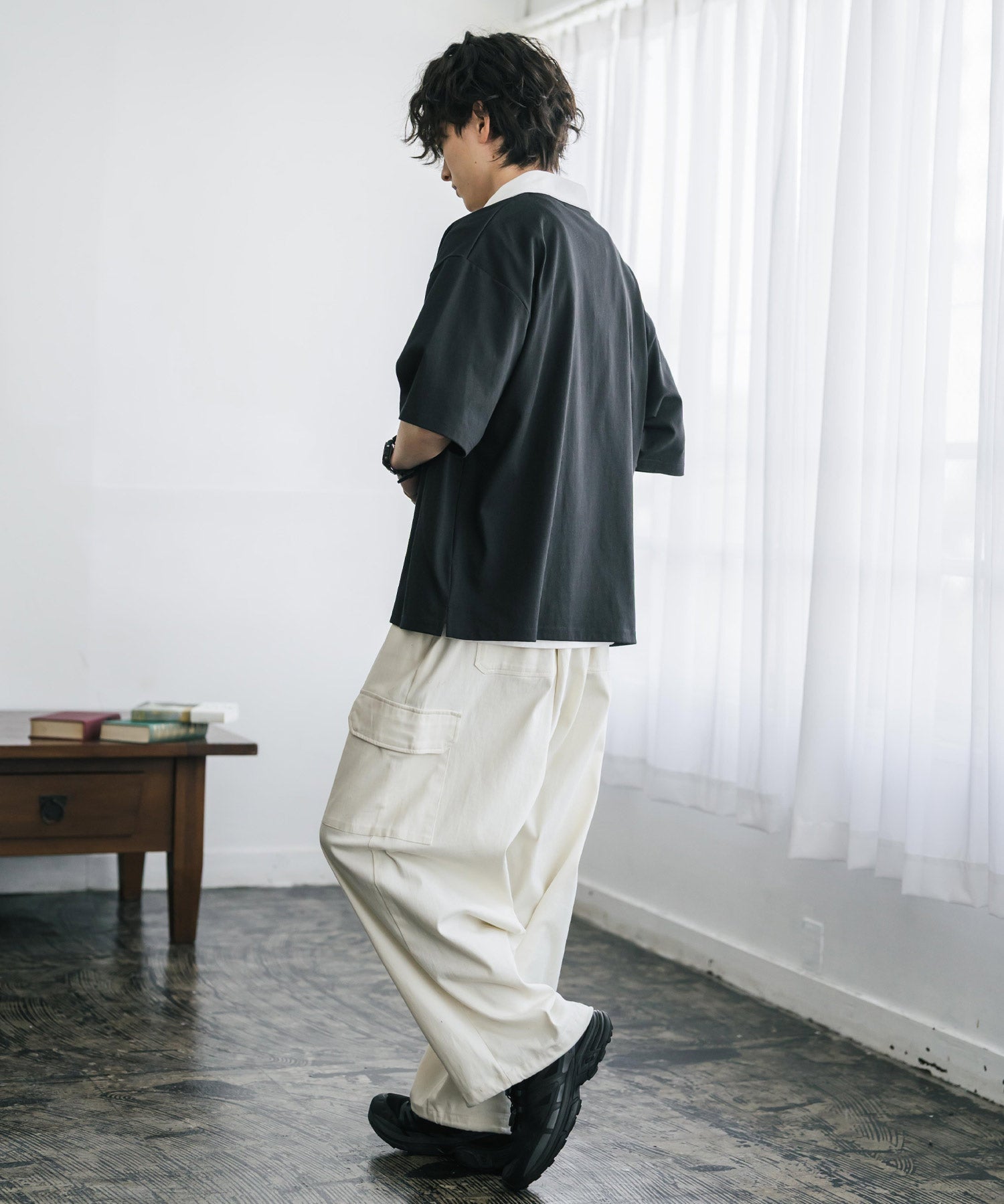 U.S. POLO ASSN. / 半拉鍊刺繡短袖 Polo 衫