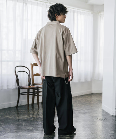 U.S. POLO ASSN. / 半拉鍊刺繡短袖 Polo 衫
