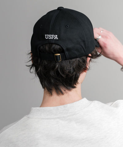 U.S. POLO ASSN. / 刺繡標誌純棉斜紋棒球帽