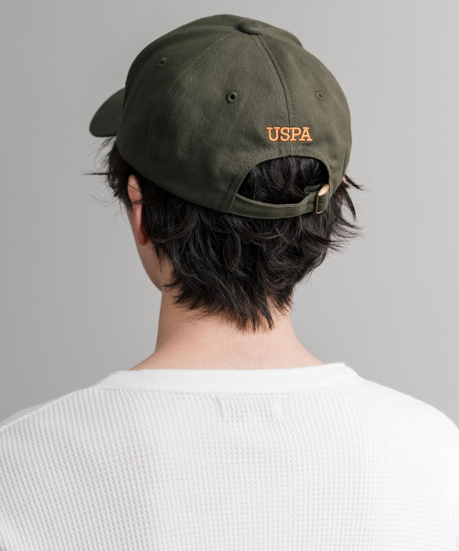 U.S. POLO ASSN. / 刺繡標誌純棉斜紋棒球帽