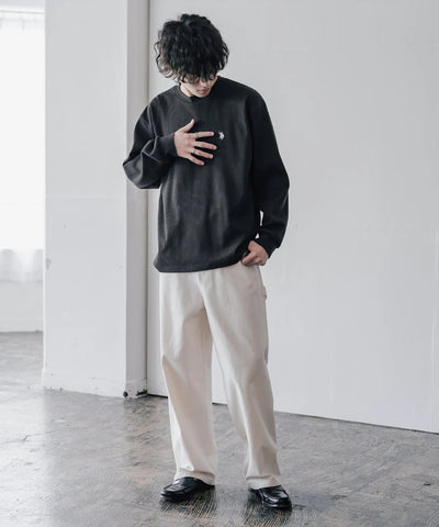 U.S. POLO ASSN. / 刺繡格紋圓領長袖T恤（日本聯名限定）