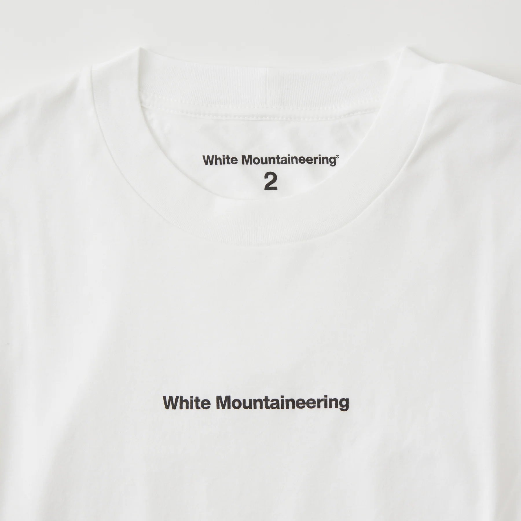White Mountaineering WM LOGO L/S TEE  / 素t