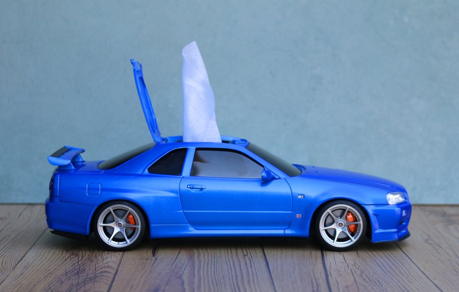 GT-R (BNR34) Nissan skyline (GTR)  WET TISSUE CASE / 濕紙巾盒
