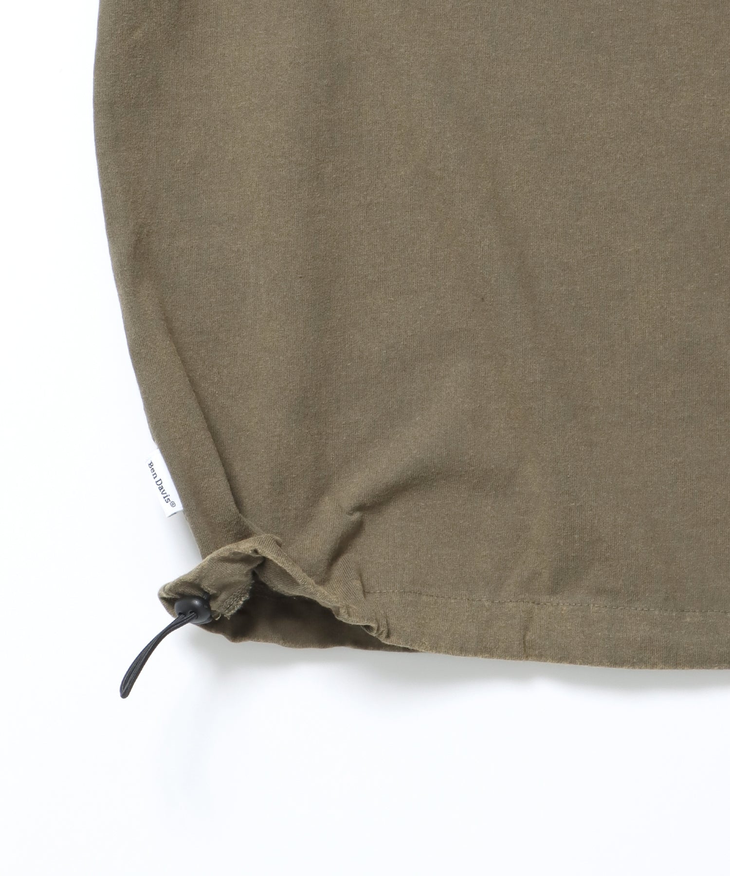 BEN DAVIS WHITE LABEL OVAL VNTG DRAW STRING TEE / 標誌 短袖T恤