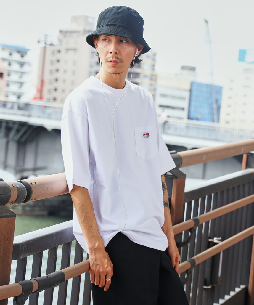 BEN DAVIS BIG POCKET TEE  / 復古小標 重磅口袋 短袖T恤