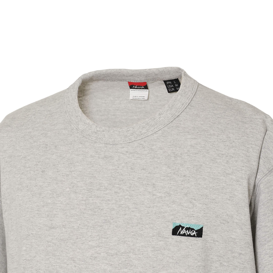 NANGA ECO HYBRID BOX LOGO EMBROIDERY TEE(UNISEX) / 中性款  小標 短袖T恤