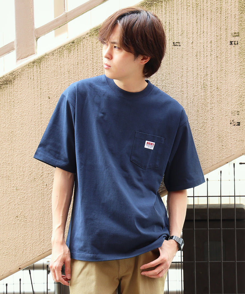 BEN DAVIS BIG POCKET TEE  / 復古小標 重磅口袋 短袖T恤