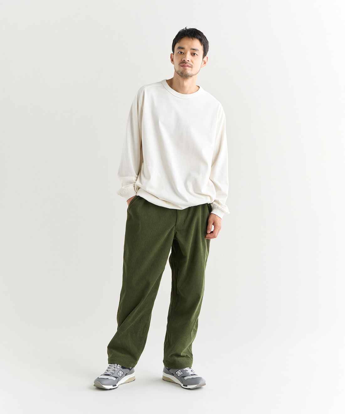 NANGA ECO HYBRID OVERSIZED L/S TEE(MEN) / 長袖機能T恤