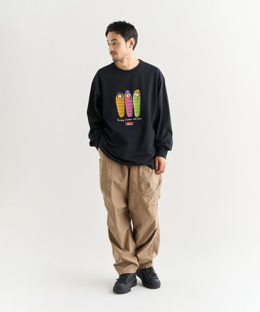 NANGA BACK SATIN EASY CARGO PT / 立體輪廓感後綿斜紋多口袋抽繩工作褲