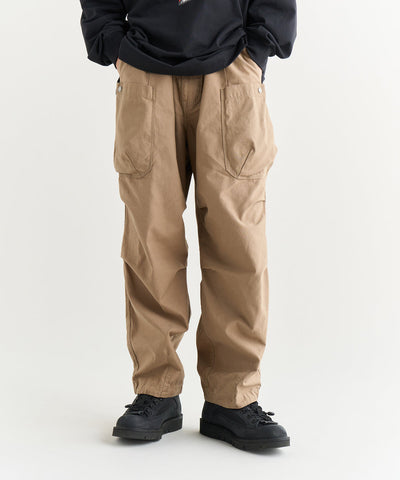 NANGA BACK SATIN EASY CARGO PT / 立體輪廓感後綿斜紋多口袋抽繩工作褲