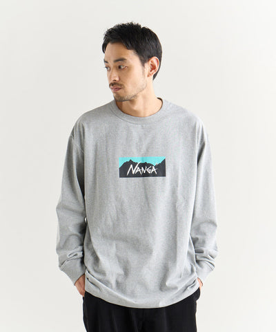 NANGA ECO HYBRID BOX LOGO L/S TEE(UNISEX) / 長袖T恤