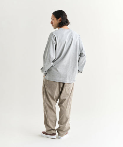 NANGA ECO HYBRID BOX LOGO EMBROIDERY L/S TEE(UNISEX) / 刺繡長袖T恤