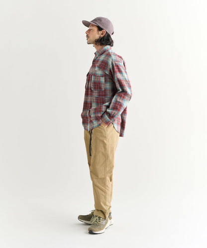 NANGA FADE TARTAN CHECK CAMP SHIRT / 格紋營地襯衫