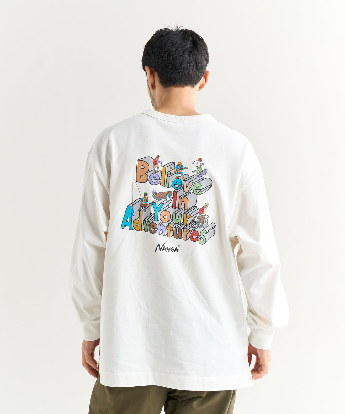 NANGA ECO HYBRID L/S TEE/BOU3 / 長袖T恤