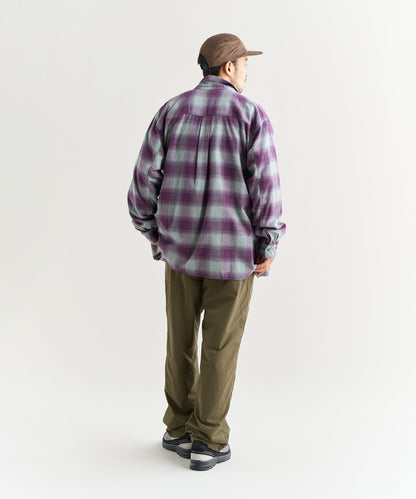 NANGA OMBRE CHECK W PK BOX SHIRT / 雙口袋機能格紋襯衫
