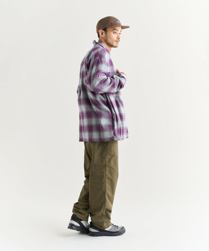 NANGA OMBRE CHECK W PK BOX SHIRT / 雙口袋機能格紋襯衫