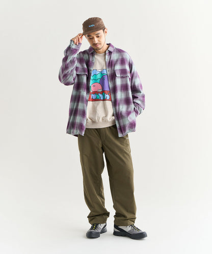 NANGA OMBRE CHECK W PK BOX SHIRT / 雙口袋機能格紋襯衫
