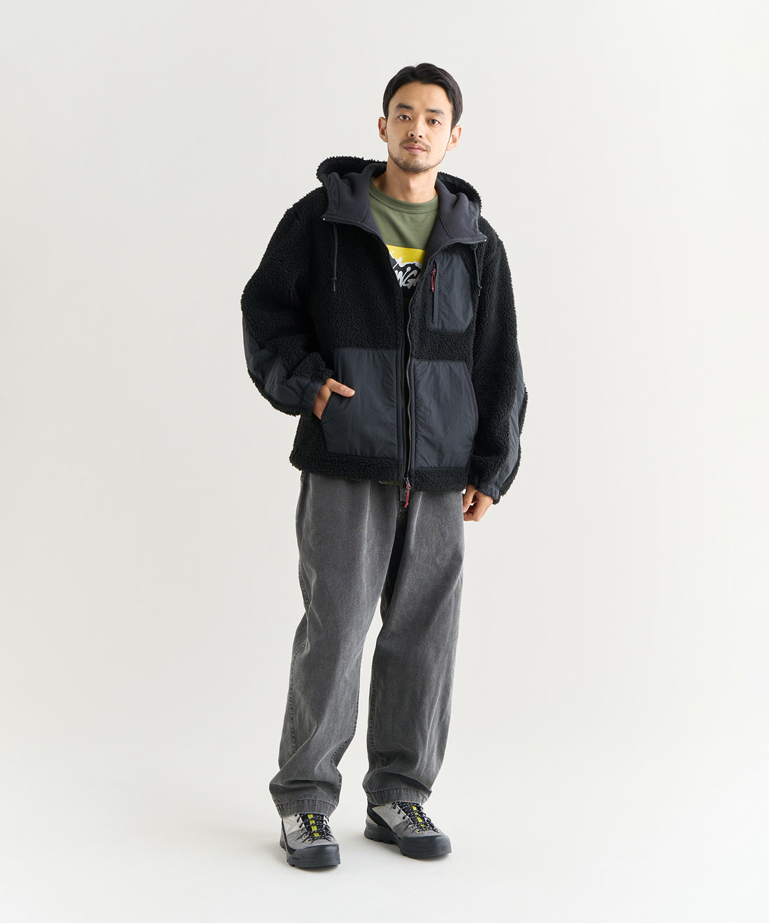 NANGA BOA FLEECE FULL ZIP PARKA(MEN) / 雙面 刷毛 防潑水 連帽外套