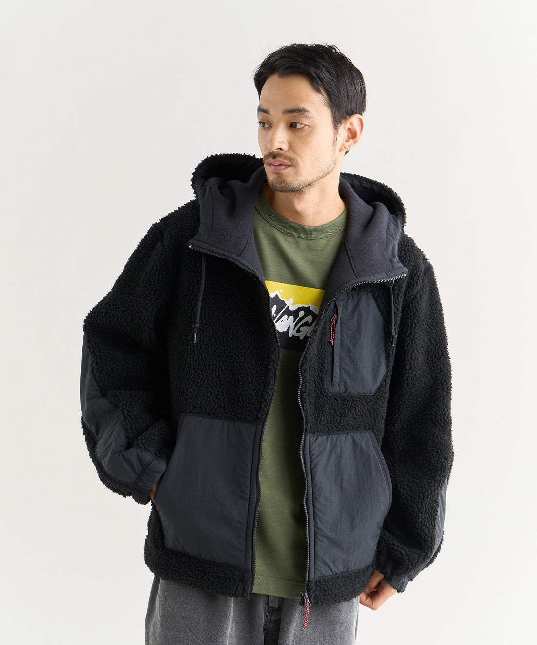 NANGA BOA FLEECE FULL ZIP PARKA(MEN) / 雙面 刷毛 防潑水 連帽外套