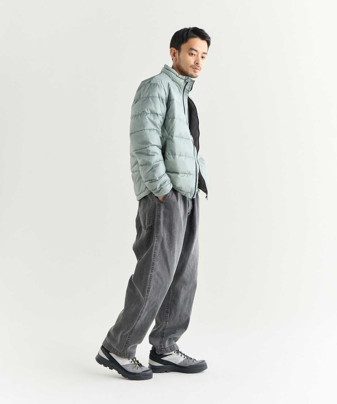 NANGA ATL DOWN ZIP BLOUSON / 輕量機能 立領 羽絨外套