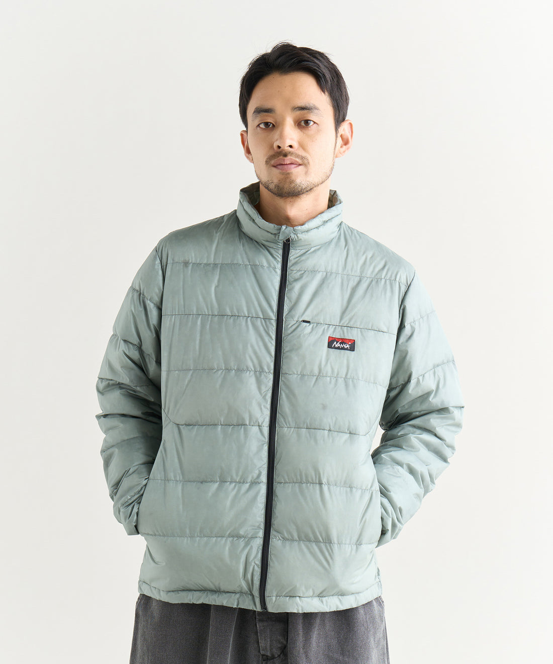 NANGA ATL DOWN ZIP BLOUSON / 輕量機能 立領 羽絨外套