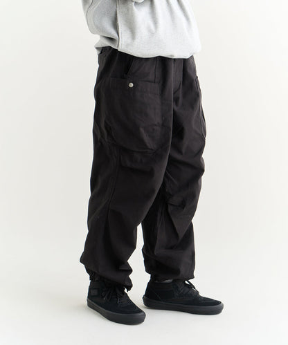 NANGA BACK SATIN EASY CARGO PT / 立體輪廓感後綿斜紋多口袋抽繩工作褲