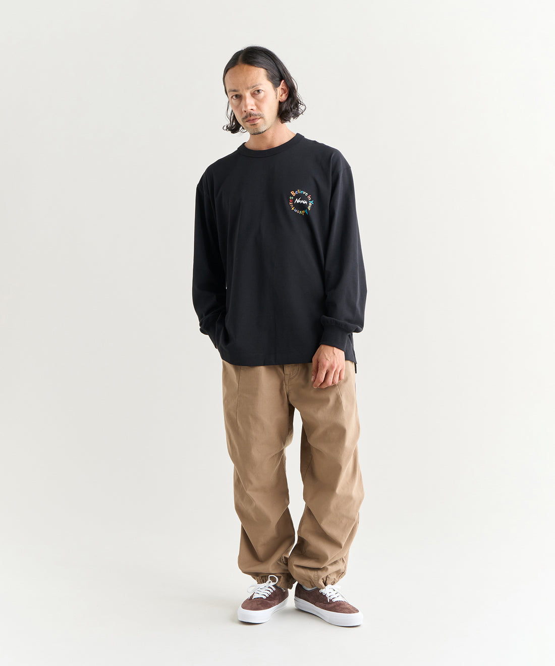 NANGA ECO HYBRID L/S TEE/BOU3 / 長袖T恤