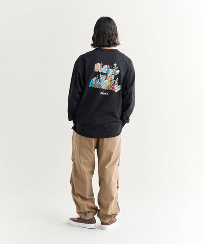 NANGA ECO HYBRID L/S TEE/BOU3 / 長袖T恤