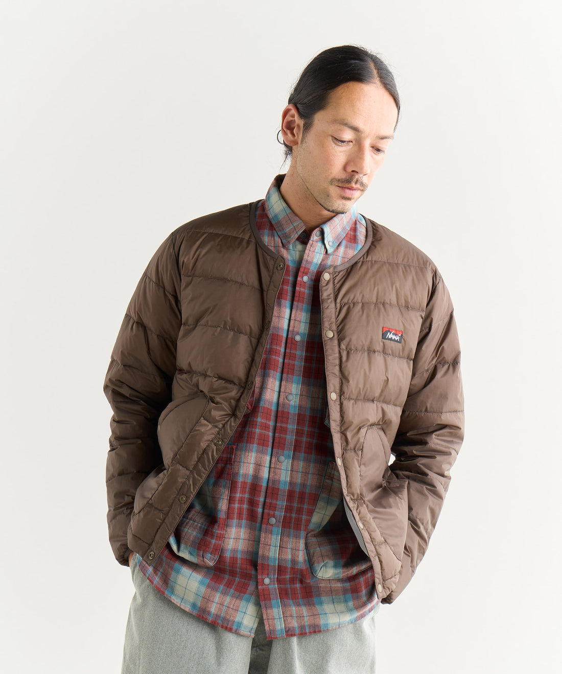 NANGA ATL DOWN CARDIGAN / 輕量機能 開襟 羽絨外套