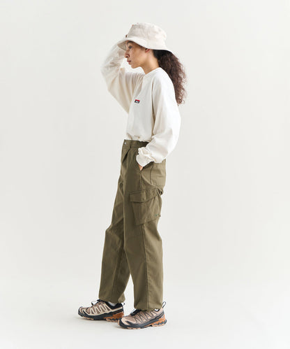 NANGA ECO HYBRID BOX LOGO EMBROIDERY L/S TEE(UNISEX) / 刺繡長袖T恤