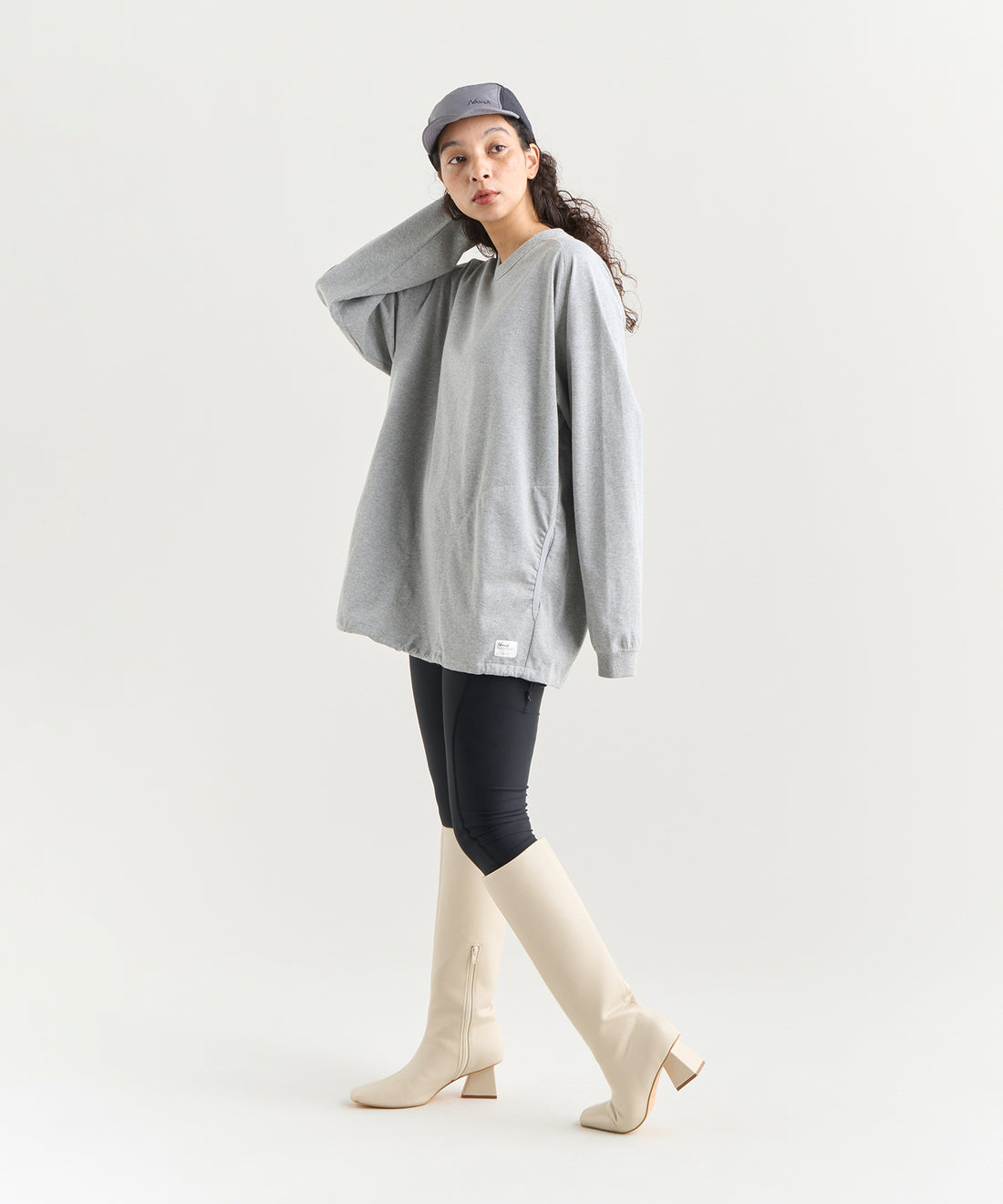 NANGA ECO HYBRID OVERSIZED L/S TEE(MEN) / 長袖機能T恤