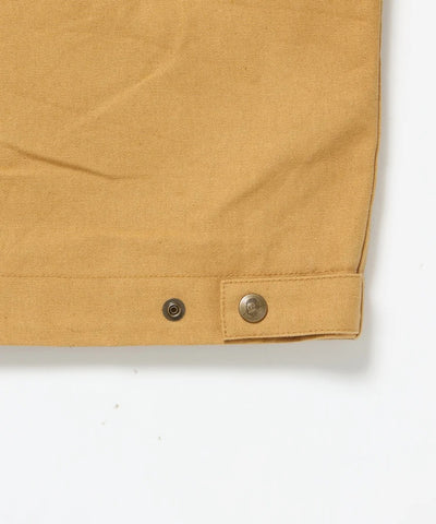 BEN DAVIS / 復古刺繡羅紋袖口 帆布工作外套