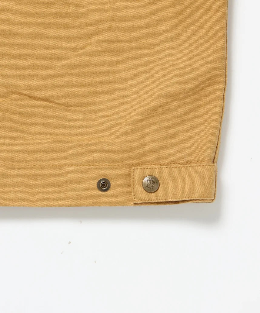 BEN DAVIS / 復古刺繡羅紋袖口 帆布工作外套