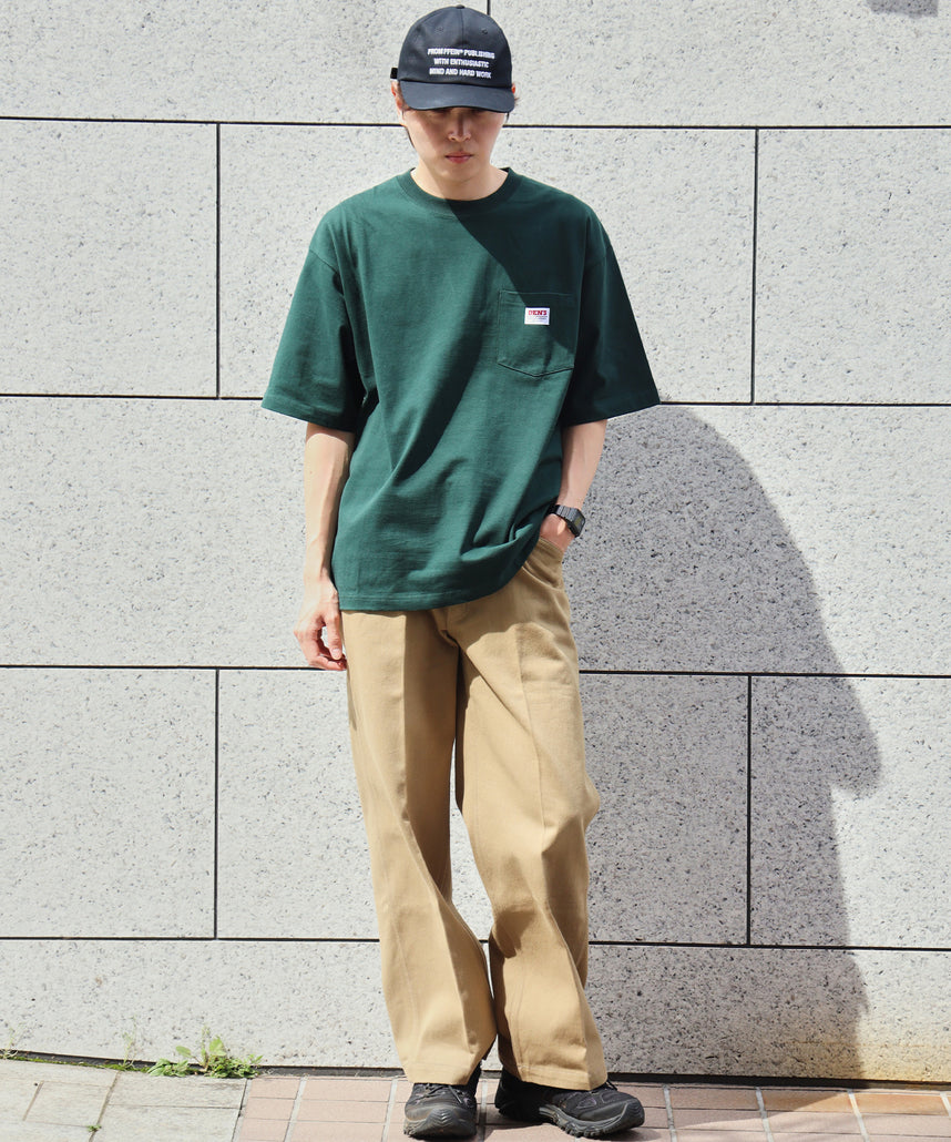 BEN DAVIS BIG POCKET TEE  / 復古小標 重磅口袋 短袖T恤