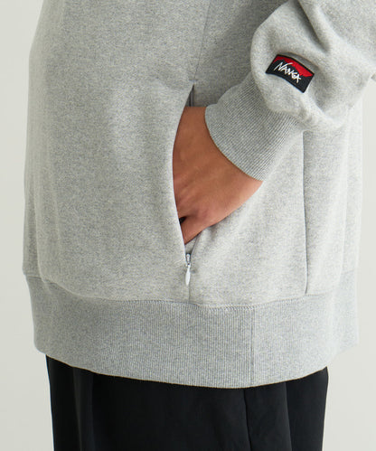 NANGA ECO HYBRID BOX LOGO SWEATSHIRT(UNISEX) / 拉克蘭袖 圓領衫