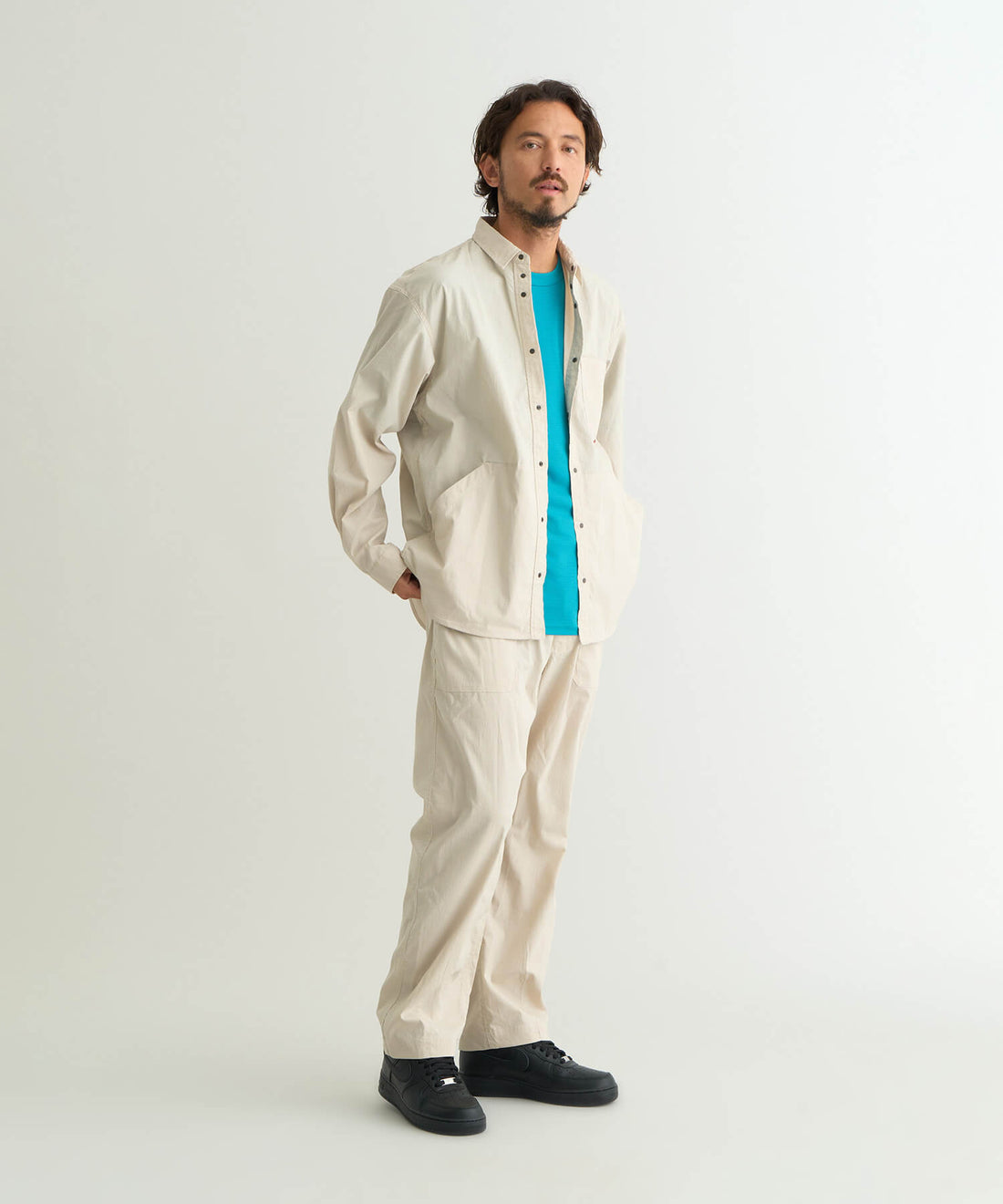 NANGA HINOC RIPSTOP UT SHIRT(MEN) / 多口袋機能襯衫外套