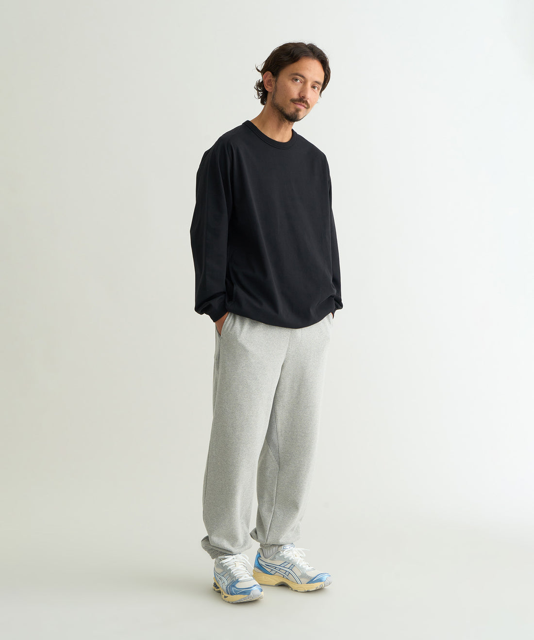 NANGA ECO HYBRID OVERSIZED L/S TEE(MEN) / 長袖機能T恤