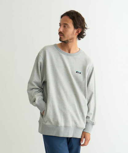 NANGA ECO HYBRID MINI BOX LOGO EMBROIDERY SWEATSHIRT / 刺繡小標 圓領衫