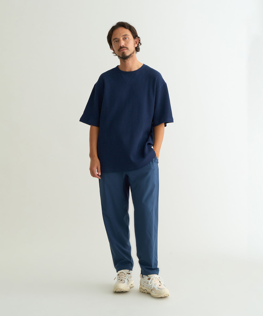 NANGA Eco Hybrid Waffle Loose Fit Tee (Unisex) / 華夫格 短袖T恤