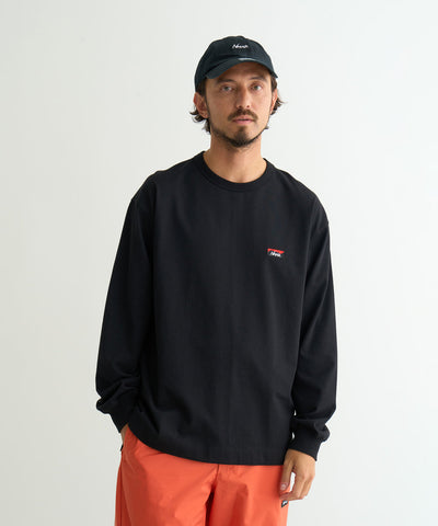 NANGA ECO HYBRID BOX LOGO EMBROIDERY L/S TEE(UNISEX) / 刺繡長袖T恤