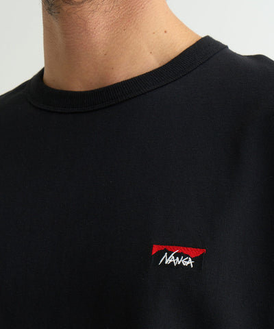 NANGA ECO HYBRID BOX LOGO EMBROIDERY L/S TEE(UNISEX) / 刺繡長袖T恤