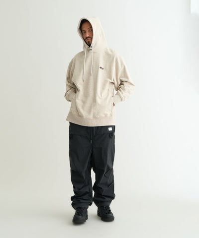 NANGA ECO HYBRID MINI BOX LOGO EMBROIDERY SWEAT HOODIE / 刺繡小標 連帽衫