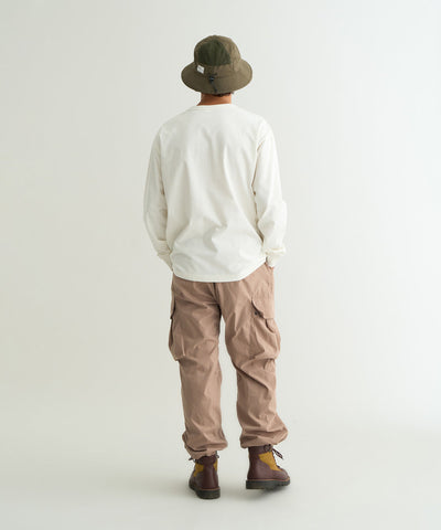 NANGA ECO HYBRID BOX LOGO L/S TEE(UNISEX) / 長袖T恤