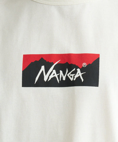 NANGA ECO HYBRID BOX LOGO L/S TEE(UNISEX) / 長袖T恤