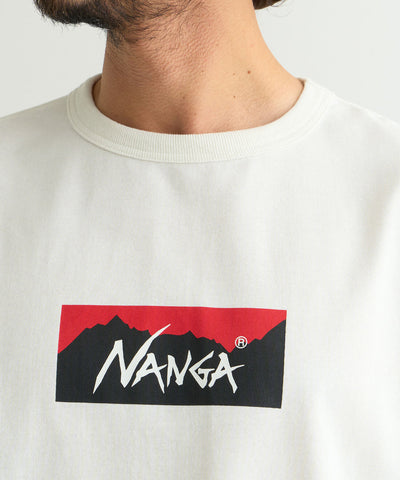 NANGA ECO HYBRID BOX LOGO L/S TEE(UNISEX) / 長袖T恤