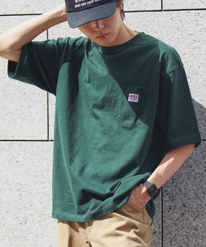 BEN DAVIS BIG POCKET TEE  / 復古小標 重磅口袋 短袖T恤