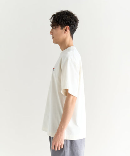 NANGA ECO HYBRID BOX LOGO EMBROIDERY TEE(UNISEX) / 中性款  小標 短袖T恤
